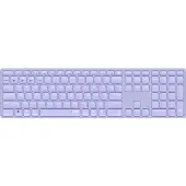 Rapoo E9800M, Volledig toetsenbord (100%), Draadloos, Bluetooth, QWERTY-indeling, Paars