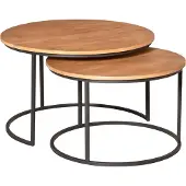 Starfurn - Salontafel Madison Natural - 70 cm - Set van 2