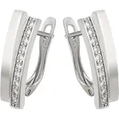 NAEMI Oorbellen zilver / wit