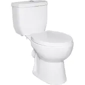 Kerra Tetra staand toilet 67x38cm wit met vortexspoelsysteem