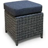 WGXL Collection Hocker Weybourne - Wicker - Donkergrijs -