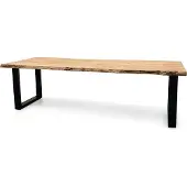 WGXL Collection Boomstamtafel Live Edge - Acaciahout - U-poot - 180 cm -