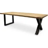 WGXL Collection Eettafel Industrieel - Oud Teakhout - U-poot - 300 cm -
