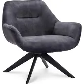 WGXL Collection Fauteuil Vegos - Stof Adore - Antraciet -