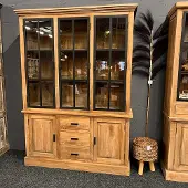 WGXL Collection Vitrinekast Sam Groot - Teakhout - 150 cm -