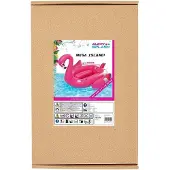 Alert Opblaaseiland Small Flamingo 240X180 cm (roze, kunststof, 12 jaar en ouder)