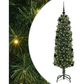 vidaXL Kunstkerstboom Groen 150 cm PVC en Staal en Kunststof