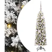 vidaXL Kunstkerstboom Groen 120 cm PVC en Staal en Kunststof