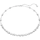 Swarovski 'Mesmera' Dames Basismetaal Halsketting - Zilver 5676989