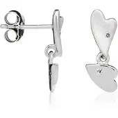Orphelia Dames 925 Zilveren Hangende Oorbellen - Zilver ZO-5011