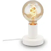 Briloner Tafel lamp , model TEEPU, 10 Watt, IP20, wit, metaal, exclusief 1x E27 lamp, diameter 10 cm
