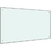 vidaXL Spatscherm keuken 100x60 cm gehard glas melkwit