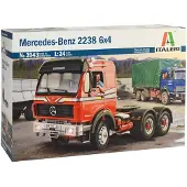 Italeri Modelbouwpakket Vrachtwagens - 3943 Mercedes-Benz 2238 6x4 Plastic - 1:24 - Modelbouw