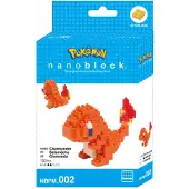 Bandai - Nanoblock - Charmander - Pokémon - Mini Brick figuur - Bouwset - Pixel Charmander Pokémon figuur Kit - NBPM002