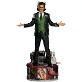 Iron Studios Loki President Variant Art Scale Figure Groen Kinderen