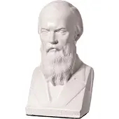 Danila-Souvenirs buste statue sculpture en marbre de l'écrivain russe Fiodor Dostoïevski 14 cm