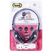 Trevi HTV 636, hoofdtelefoon, hoofdband, zwart, draaiknoppen, 5 meter, voor televisie