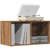 vidaXL LP Opbergbox 69,5x34x36 cm bewerkt hout artisanaal eikenkleurig