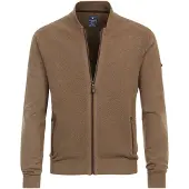 REDMOND Casual Regular Fit Cardigan bruin, Effen