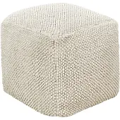 Beliani JOARA - Poef - Beige - Katoen