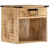 vidaXL Nachtkastje 40x30x37 cm massief mangohout
