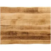 Super Merchant Tafelblad met natuurlijke rand 80x60x2,5 cm massief mangohout