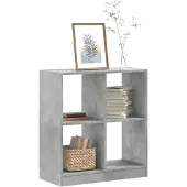 vidaXL Boekenkast 68,5x32x75 cm bewerkt hout betongrijs