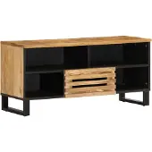 vidaXL Tv-meubel 100x34x46 cm massief ruw mangohout