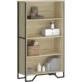 vidaXL Boekenkast 80x31x137,5 cm bewerkt hout sonoma eikenkleurig