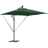 vidaXL Parasol Groen 249 x 249 x 250 cm Polyester en Aluminium