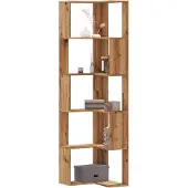 vidaXL Boekenkast 5-laags hoek 50x50x179 cm hout artisanaal eikenkleur
