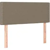 vidaXL Hoofdbord 90x5x78/88 cm stof taupe