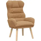 vidaXL Fauteuil Beige 69 x 74 x 93 cm Sherpa Stof
