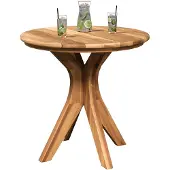 vidaXL Bijzettafel Bruin 55 x 55 x 51 cm Massief Teakhout