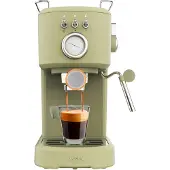 Cecotec Power Espresso 20 Retro Green, espressomachine, 1,25 liter, geschikt voor gemalen koffie, 1100 W, groen
