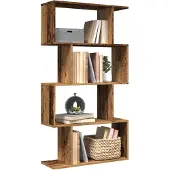 vidaXL Kamerscherm / boekenkast 4-laags 70x24x129 cm hout oud hout