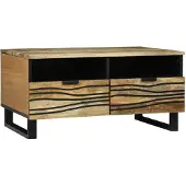 vidaXL Salontafel Naturel 80 x 54 x 40 cm Bewerkt hout
