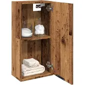 vidaXL Badkamerkast wandgemonteerd 32x20x67 cm artisanaal eikenkleur