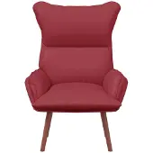 vidaXL Fauteuil Wijnrood 69 x 74 x 93 cm Kunstleer