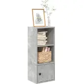 vidaXL Boekenkast 31x24x77 cm bewerkt hout betongrijs
