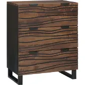 vidaXL Dressoir Bruin 60 x 33.5 x 75 cm Massief mangohout