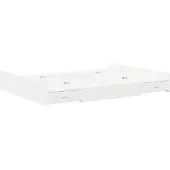 vidaXL Opbergbedframe met lade Wit 150 x 200 cm Bewerkt hout