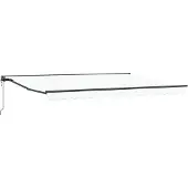 vidaXL Zonnescherm Frame Wit 450 × 300 cm Polyester met PU-coating