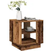 vidaXL Salontafel, look van gerecycled hout, 40x40x43 cm, houtvezel