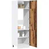 vidaXL Ombouwkast voor koelkast Lyon 60x57x207 cm oud houtkleurig