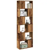 vidaXL Boekenkast/kamerscherm 60x24x186 cm oud houtkleurig