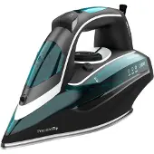 Cecotec Fast&Furious 6050 X-Treme, stoomstrijkijzer, 285 g/min, zwart, zilver, turquoise, 75 g/min, knoppen, scrollbalk, 3100 W