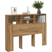 vidaXL Hoofdbordkast Artisan Eiken 140x19x103,5 cm