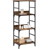 vidaXL Boekenkast 50x33x117,5 cm bewerkt hout oud houtkleurig