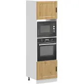 vidaXL Ovenkasten 2 st Porto bewerkt hout artisanaal eikenkleurig